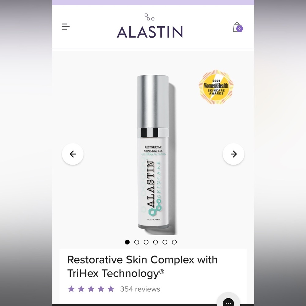 Alastin Restorative Skin Complex TriHex Technology Advanced Wrinkle Treatment